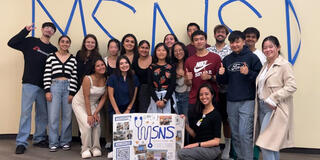 Male Student Nurses Society (MSNS) smiling and posing