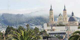 Hilltop campus with Twin Peaks in the background